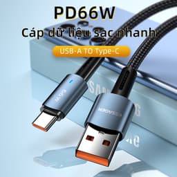 Thumbnail Cáp sạc nhanh Essager 66W 6A USB to Type-C cho Huawei OPPO VIVO 1