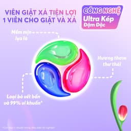 Thumbnail Combo Túi Nước Giặt Xả Thiên Nhiên 3.6kg + Túi Viên Giặt Xả MaxKleen hương ngày thư thái (34 viên/túi) 4