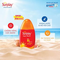 Thumbnail Kem Chống Nắng Cực Mạnh Sunplay Super Block Dạng Sữa Kháng Nước Tốt Spf 81 /Pa++++ 30g/70g 3