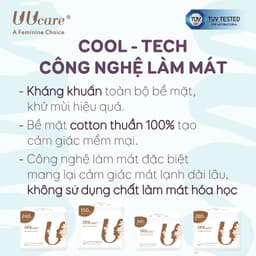 Thumbnail Combo tiết kiệm Băng vệ sinh UUcare Singapore Cooltech ban ngày 24cm 12 miếng 1
