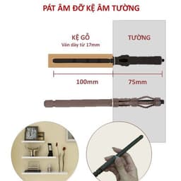 Thumbnail Chốt âm đỡ kệ Dwood treo tường chịu lực lớn 2