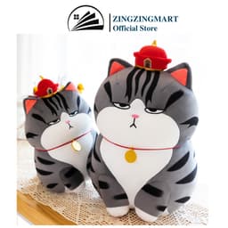 Thumbnail Gấu Bông Mèo Hoàng Thượng, thú nhồi bông mèo thần tài Nhập Khẩu Cao Cấp - ZingZingMart (Hỗ trợ viết thiệp tặng quà) 1