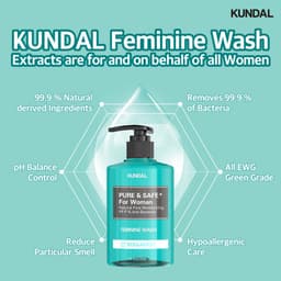 Thumbnail Dung dịch vệ sinh phụ nữ KUNDAL 258ml an toàn tiện dụng 2