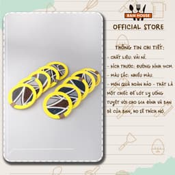 Thumbnail Đế lót ly tròn vải nỉ Bam House 2 lớp chống trượt tiện lợi cao cấp LOL01 3