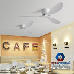 Thumbnail Quạt trần đèn led trang trí nhà cửa chung cư có đèn SuperVilighting 2