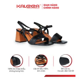 Thumbnail Kaleea - Giày Sandal Nữ Đi Siêu Êm Đế Cao 6p Giày Cao Gót Nữ Đế Vuông Quai Mảnh Hàng Chuẩn Kaleea - K512 3