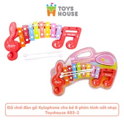 Thumbnail Đồ chơi đàn gõ Xylophone cho bé 8 phím hình nốt nhạc cho bé Toyshouse 683-2 2
