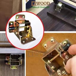 Thumbnail Bản lề chân bàn Dwood gập 90 độ có khóa gài loại to 2