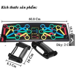 Thumbnail Bảng Tập Luyện Hít Đất,Chống Đẩy Đa Năng 18 Lỗ Đại Nam Sport Cao Cấp 1