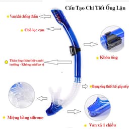 Thumbnail Bộ Mặt Nạ Lặn Kèm Ống Thở Lặn Biển Ngăn Nước Cao Cấp – Mặt Kính Cường Lực Chống Mờ Cao Cấp Chính Hãng Amalife 4