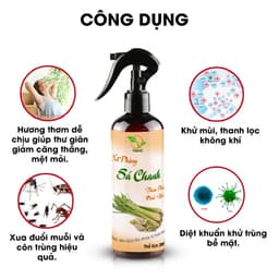 Thumbnail Xịt phòng Sả chanh chai 300ml TAMAS, được chiết xuất từ tinh dầu thiên nhiên, an toàn, thơm phòng, khử mùi, kháng khuẩn. 2