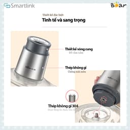 Thumbnail Máy Xay Thực Phẩm Đa Năng 2L Bear QSJ-B03Y7 - Hàng Chính Hãng - Bảo Hành 18 tháng 2