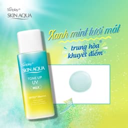 Thumbnail Kem Chống Nắng Kiềm Dầu Nâng Tông SUNPLAY Skin Aqua Mint Green Tone Up Uv Milk Dạng Sữa 50g 3