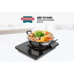 Thumbnail Bếp từ đơn Sunhouse SHD6803 - Công suất 2000W - Bảo hành 12 tháng - 8 chế độ nấu - Nút bấm điện tử 4