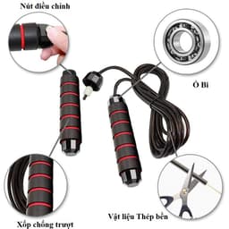 Thumbnail Combo Dụng Cụ Hít Đất Chống Đẩy Cầm Tay Và Dây Nhảy Lõi Thép Có Thể Điều Chỉnh Dộ Dài Chống Rối Tập Thể Thao Amalife 3