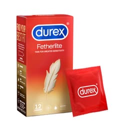 Thumbnail Bao cao su Durex Fetherlite siêu mỏng, size 52.5mm, 12 bao/hộp 1