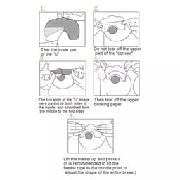Thumbnail Set 20 Miếng Dán Ngực Và Miếng Nâng Ngực Aijolen Trong Suốt Vô Hình Dùng Một Lần Chống Chảy Xệ 2