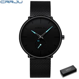 Thumbnail Đồng hồ đeo tay thạch anh CRRJU 2150 dây bằng thép không gỉ sang trọng cho nam 1