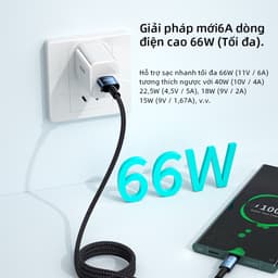 Thumbnail Cáp sạc nhanh Essager 66W 6A USB to Type-C cho Huawei OPPO VIVO 2
