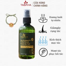 Thumbnail Nước xịt dưỡng tóc tinh dầu vỏ bưởi Pomelo Tabaha 120ml Tặng Dây Cột tóc hoa cúc 2