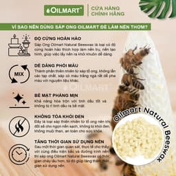 Thumbnail Sáp Ong Tự Nhiên Oilmart Natural Beeswax dạng viên, màu trắng ngà làm nến, son, kem dưỡng. 1