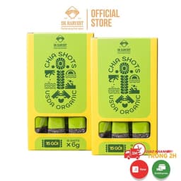 Thumbnail COMBO SIÊU TIẾT KIỆM - 2 Hộp chia shot Organic DK Harvest nhập khẩu (1 hộp 15 shot) 15x6g - tác dụng bổ sung khoán chất 1