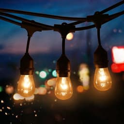 Thumbnail Dây đèn 5m 10 đui MONSKY tặng kèm bóng LED chanh hàng chuẩn xịn, dây to chắc chắn chuyên dụng trang trí ngoài trời 1