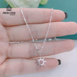 Thumbnail Dây Chuyền Bạc Ta Hình Mặt Trời - Minh Canh Jewelry 4
