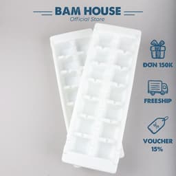 Thumbnail Khay làm đá nhựa dẻo 14 viên lớn Bam House chất nhựa ABS an toàn cao cấp KDN01 1