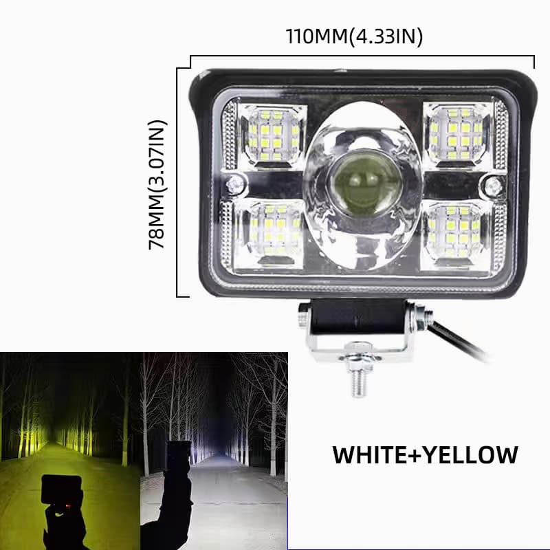 Ảnh Đèn led vuông LYMOYO 78W 12V 24V chống nước gắn xe tải địa hình SUV 2