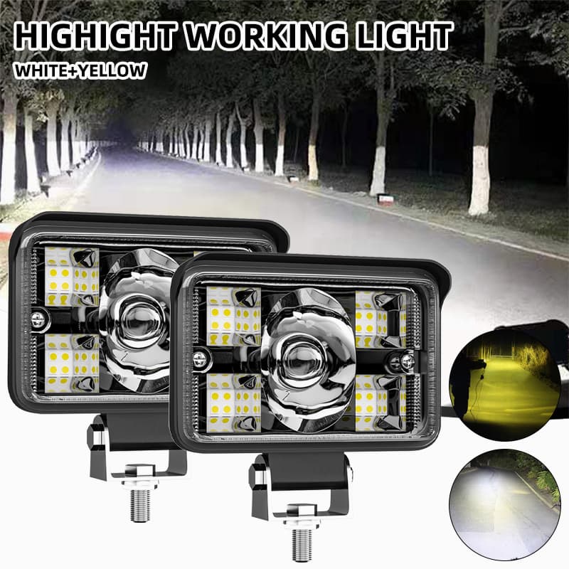 Ảnh Đèn led vuông LYMOYO 78W 12V 24V chống nước gắn xe tải địa hình SUV 3