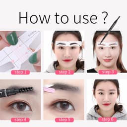 Thumbnail Set 32 miếng dán khuôn kẻ lông mày PFFEE chuyên nghiệp hỗ trợ làm đẹp 3