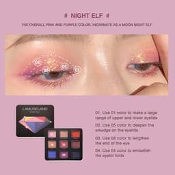 Thumbnail Bảng phấn mắt LAMUSELAND LA33 9 màu sắc thời thượng 12g 3