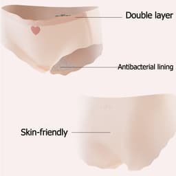 Thumbnail Quần lót tam giác FINETOO bằng lụa lạnh hình tam giác nâng hông không để lại dấu vết kháng khuẩn mát mẻ mùa hè 2