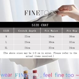 Thumbnail Quần lót tam giác FINETOO bằng lụa lạnh hình tam giác nâng hông không để lại dấu vết kháng khuẩn mát mẻ mùa hè 3