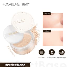 Thumbnail Phấn phủ trang điểm FOCALLURE dạng bột kiềm dầu mềm mại tự nhiên 12g 1