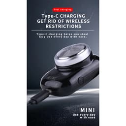 Thumbnail Máy cạo râu KEMEI mini chống thấm nước sạc được tiện lợi dành cho nam 4