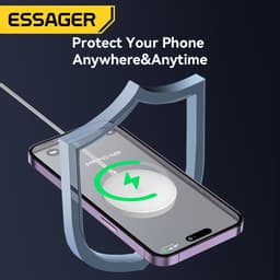 Thumbnail Bộ sạc nhanh không dây ESSAGER từ tính 15w thích hợp cho điện thoại ios / samsung 2