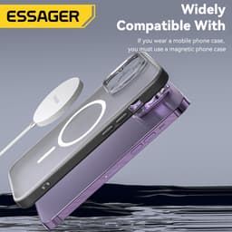 Thumbnail Bộ sạc nhanh không dây ESSAGER từ tính 15w thích hợp cho điện thoại ios / samsung 3