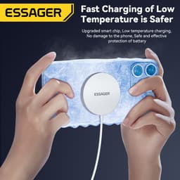 Thumbnail Bộ sạc nhanh không dây ESSAGER từ tính 15w thích hợp cho điện thoại ios / samsung 4