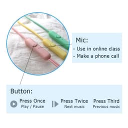 Thumbnail Tai nghe Vitog có dây & micro 3.5mm thông dụng gọn nhẹ 4