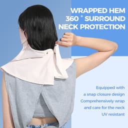 Thumbnail Mặt nạ chống nắng nữ CAMEL CROWN Bảo vệ tia cực tím Tấm che mặt cổ bằng lụa băng thoáng khí ngoài trời 4