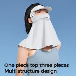 Thumbnail Mặt nạ chống nắng nữ CAMEL CROWN Bảo vệ tia cực tím Tấm che mặt cổ bằng lụa băng thoáng khí ngoài trời 2