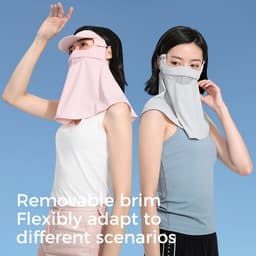 Thumbnail Mặt nạ chống nắng nữ CAMEL CROWN Bảo vệ tia cực tím Tấm che mặt cổ bằng lụa băng thoáng khí ngoài trời 3