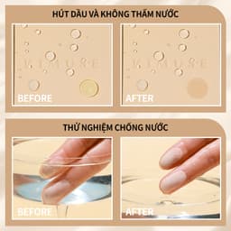 Thumbnail Phấn phủ KIMUSE kiềm dầu chống thấm nước không tì vết hiệu ứng gương mềm mại cao cấp 3
