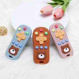 Thumbnail Đồ Chơi Gặm Nướu Bằng Silicone 100% Cấp Thực Phẩm Không BPA An Toàn Cho Bé 3