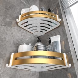 Thumbnail Meidoo Phòng không khoan Khăn Rack Dày Platinum Lưu trữ Rack/Kim loại nhôm treo tường 4