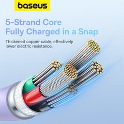 Thumbnail Dây cáp sạc nhanh BASEUS Pudding Series 20W Type-C thích hợp 4