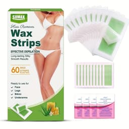 Thumbnail SUMAX 60 miếng sáp tẩy lông kết hợp để tẩy lông trên cơ thể và tẩy lông râu, nhẹ nhàng cho da 1