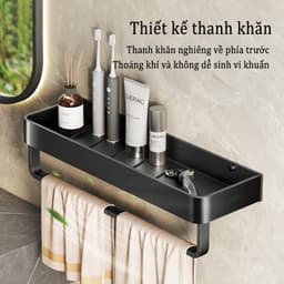 Thumbnail MEIDOO Nhà vệ sinh phòng tắm kệ miễn phí đục lỗ bàn vệ sinh treo tường 3